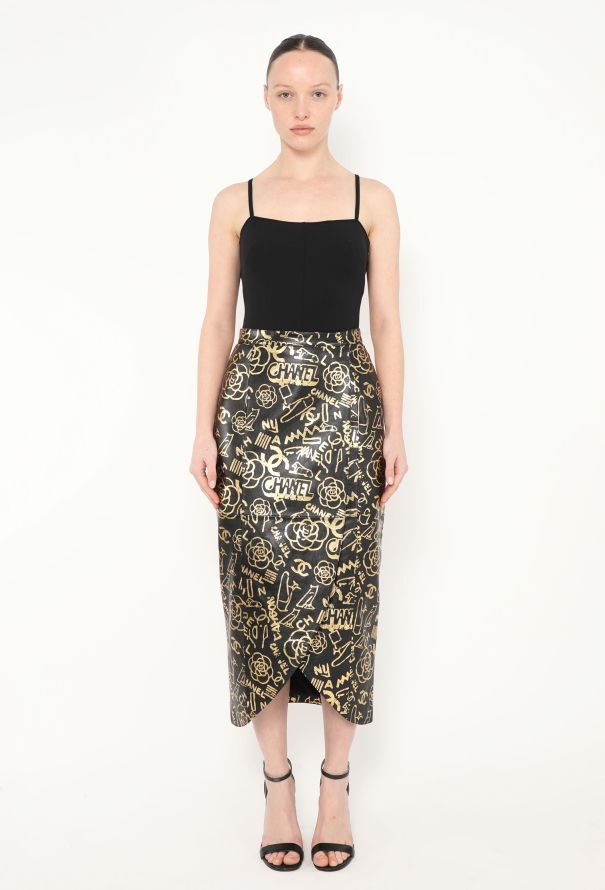 Chanel Pre-Fall 2019 Paris-New York Leather Skirt - 1
