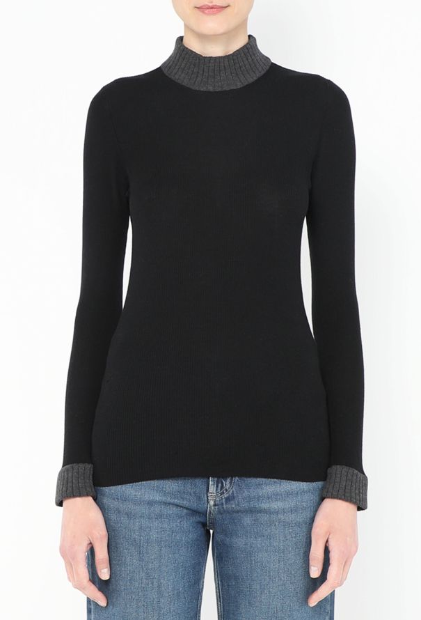 Loewe 'Second Skin' Turtleneck Sweater - 1