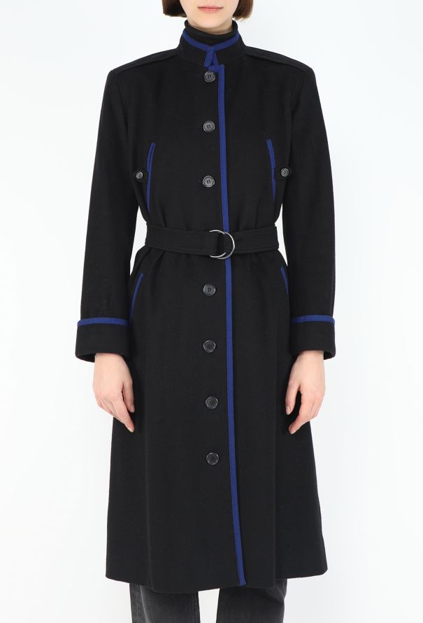 Saint Laurent 1976 Belted Military Coat - 3