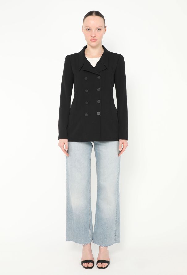 Chanel S/S 2001 Notched 'CC' Blazer - 4