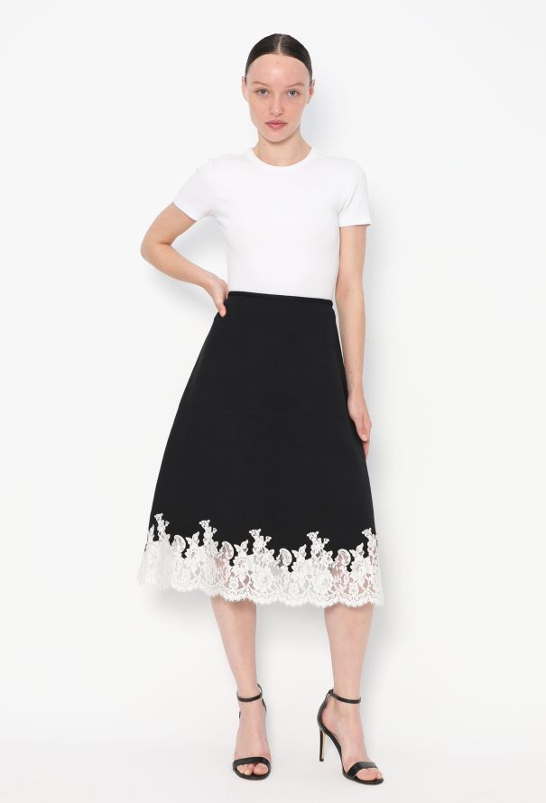 Céline S/S 2016 Lace Trim Skirt - 1