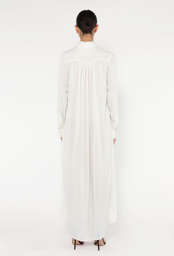 The Row Classic Crêpe Button Down Dress - 5