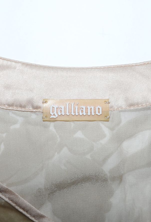 John Galliano Dévoré Velvet Silk Blouse - 6