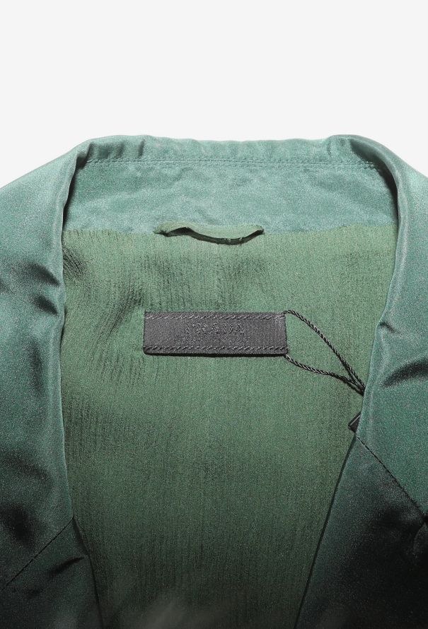 Prada ‘90s Silk Notched Blazer - 5