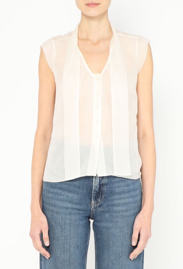 Chanel Chiffon Lavallière Blouse - 2 Chanel Chiffon Lavallière Blouse - 2