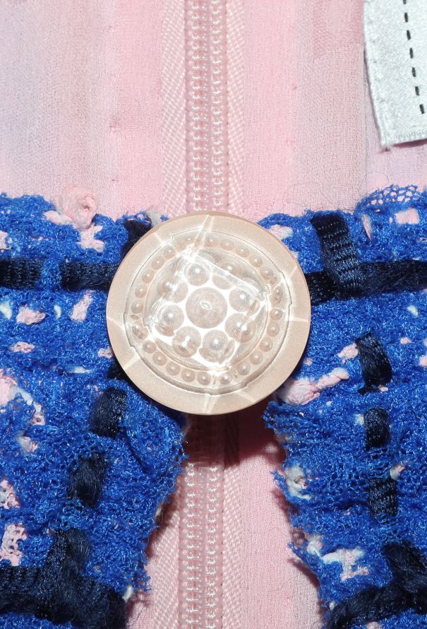 Chanel S/S 2018 Checkered Tweed Dress - 7