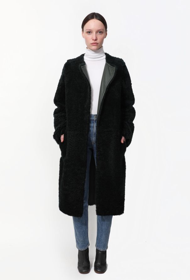Céline Classic Shearling Belted Coat - 3 Céline Classic Shearling Belted Coat - 3