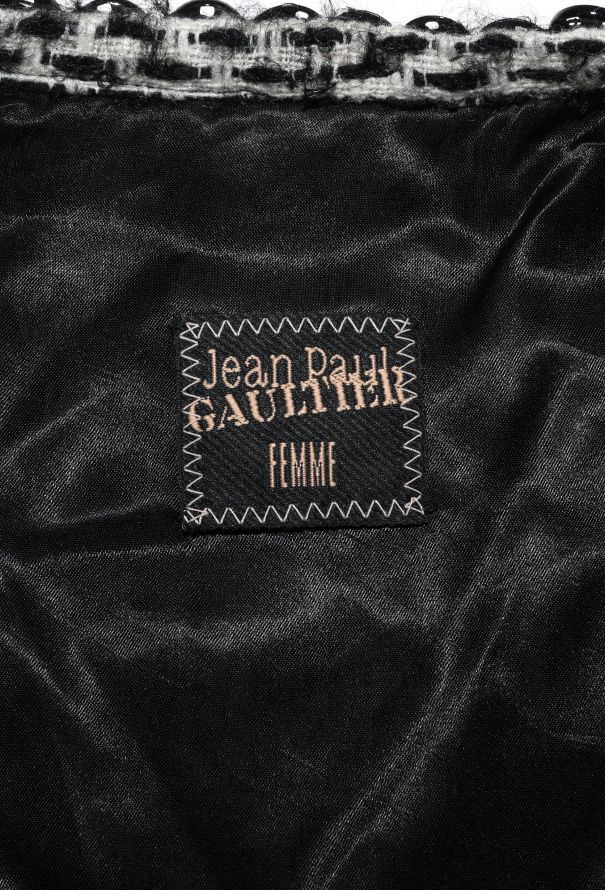 Jean Paul Gaultier Vintage Tweed Gradient Trim Jacket - 6 Jean Paul Gaultier Vintage Tweed Gradient Trim Jacket - 6