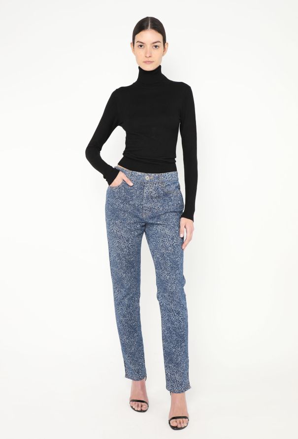 Chanel 2021 Floral 'CC' Jeans - 1