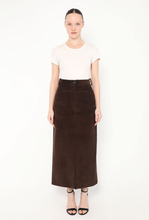Khaite F/W 2022 Neer Corduroy Slit Skirt - 3 Khaite F/W 2022 Neer Corduroy Slit Skirt - 3