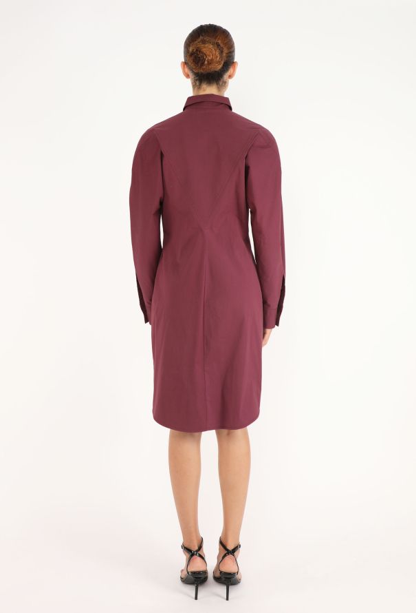 Bottega Veneta Poplin Hourglass Shirt Dress - 4