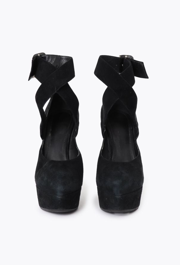 Saint Laurent Vintage Imperiale Suede Heels - 2 Saint Laurent Vintage Imperiale Suede Heels - 2
