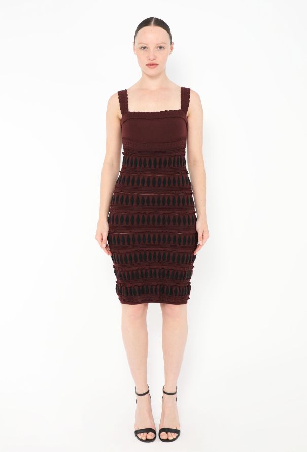 Alaïa Geometric Ruffle Dress - 3