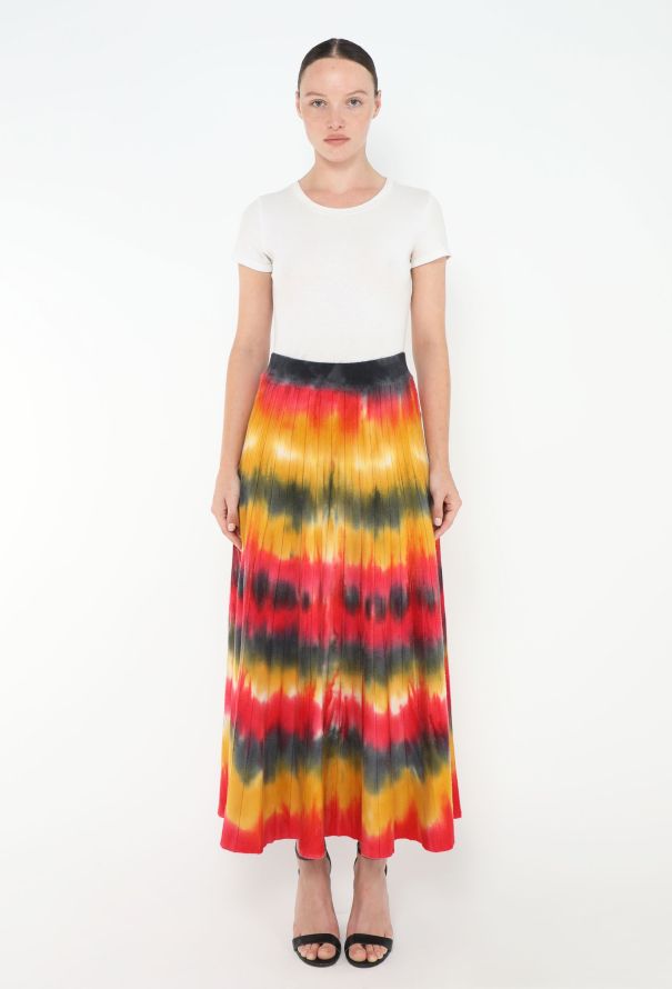 Gabriela Hearst 2020 Ella Tie-Dye Cashmere Skirt - 2