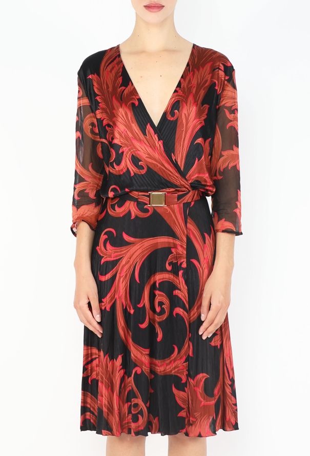 Gianni Versace Baroque Belted Dress, 2000 - 2