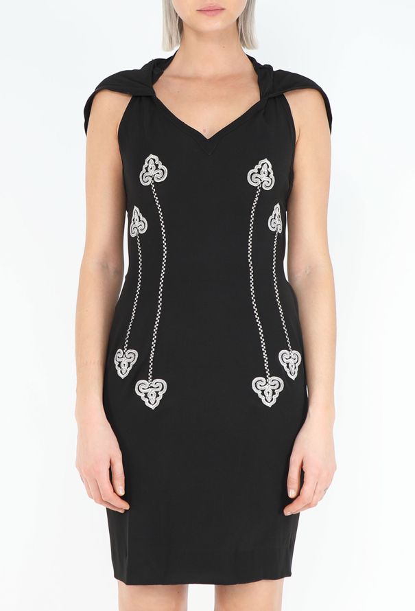 Rifat Ozbek '90s Palmette Hooded Dress - 3