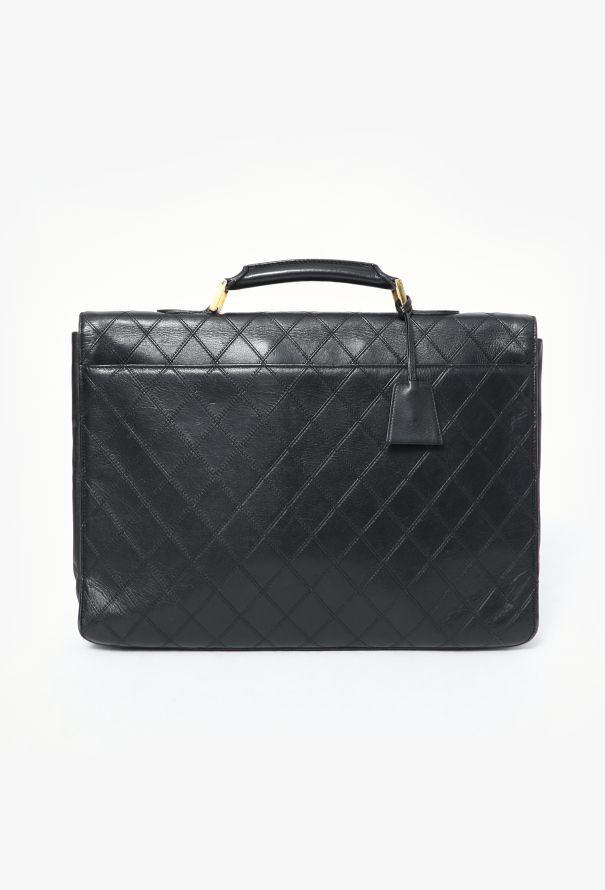 Chanel Vintage Large Quilted Briefcase - 5