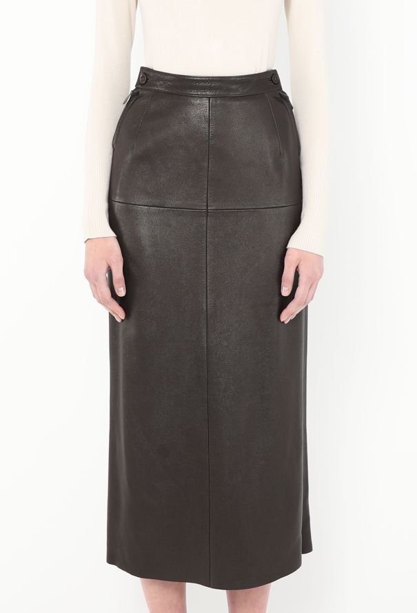 Margiela 1998 Stitched Leather Skirt - Hermès | Authentic Margiela 1998 Stitched Leather Skirt - Hermès | Authentic