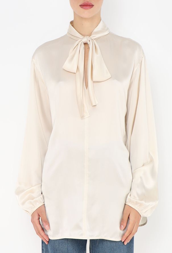 Céline Pre-Fall 2013 Silk Lavallière Blouse - 1