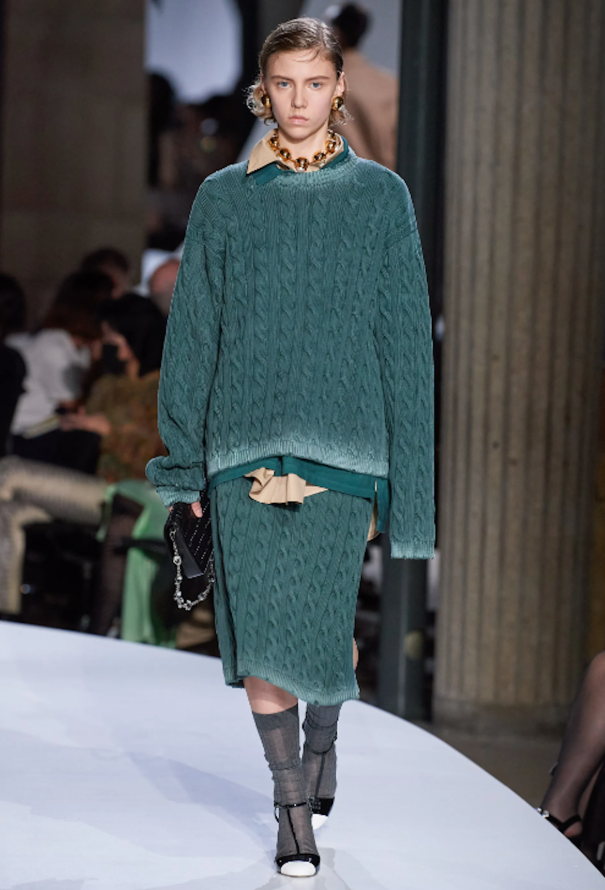 Miu Miu ribbed-knit Mini Dress | Black | FARFETCH