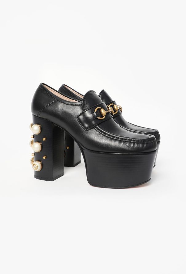 Gucci 2018 Vegas Pearl Platform Loafers - 2