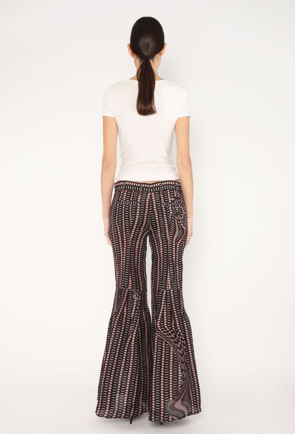 Prada Vintage Archive Spring 1996 Brown Tweed Print Silk