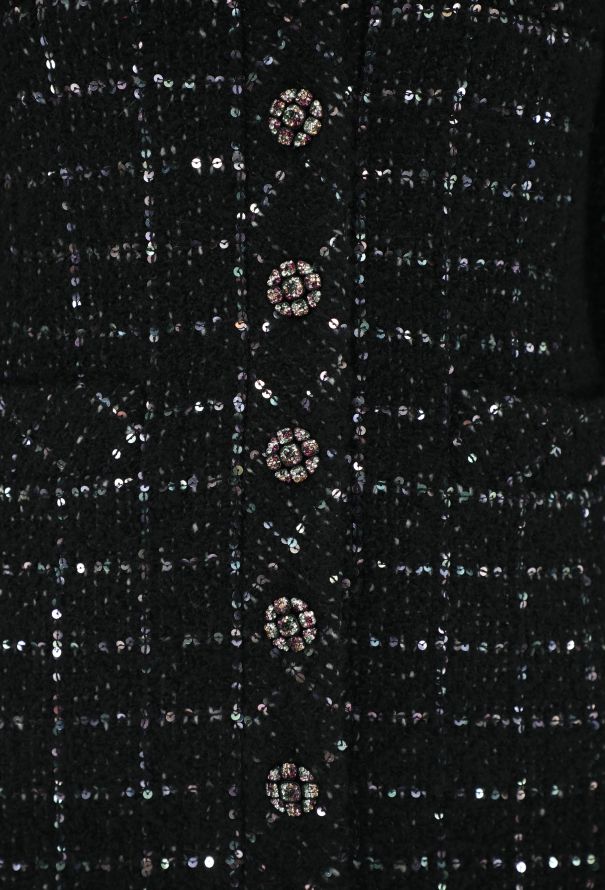 Chanel F/W 2022 Iridescent Tweed Cashmere Coat - 7