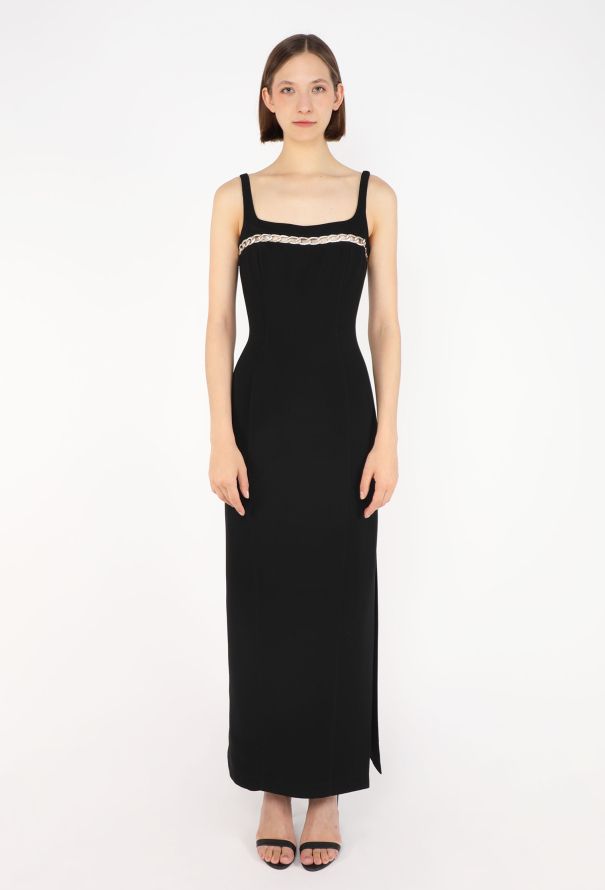 Thierry Mugler Chainlink Slit Dress, Resort 1999 - 1