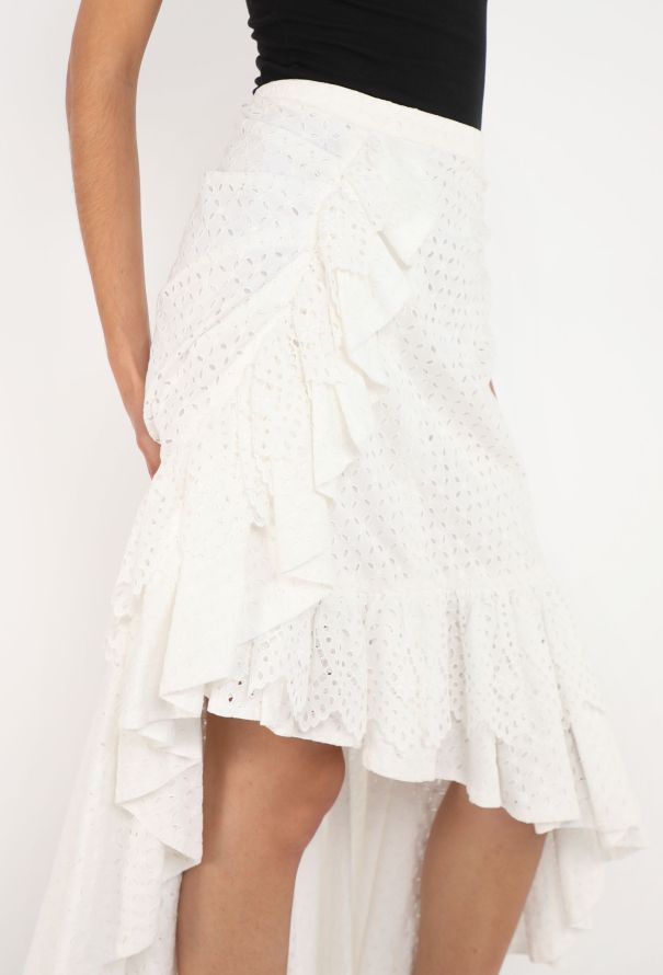 Rodarte F/W 2019  Eyelet Asymmetrical Skirt - 5