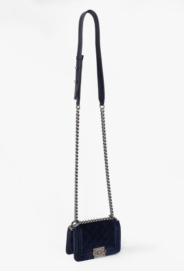 Chanel Quilted Velvet Mini Boy Bag, F/W 2012 - 3