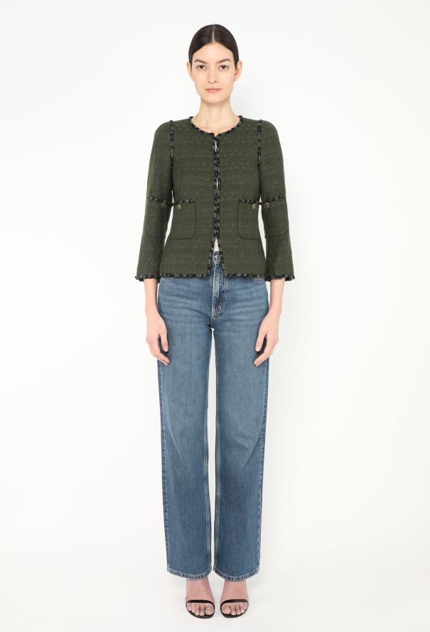 Chanel 2010 Lamé Braided Tweed Jacket - 2