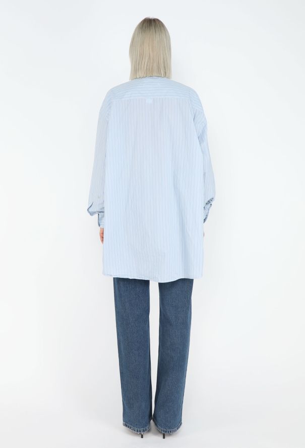 Maison Margiela Oversized Pinstripe Shirt - 4