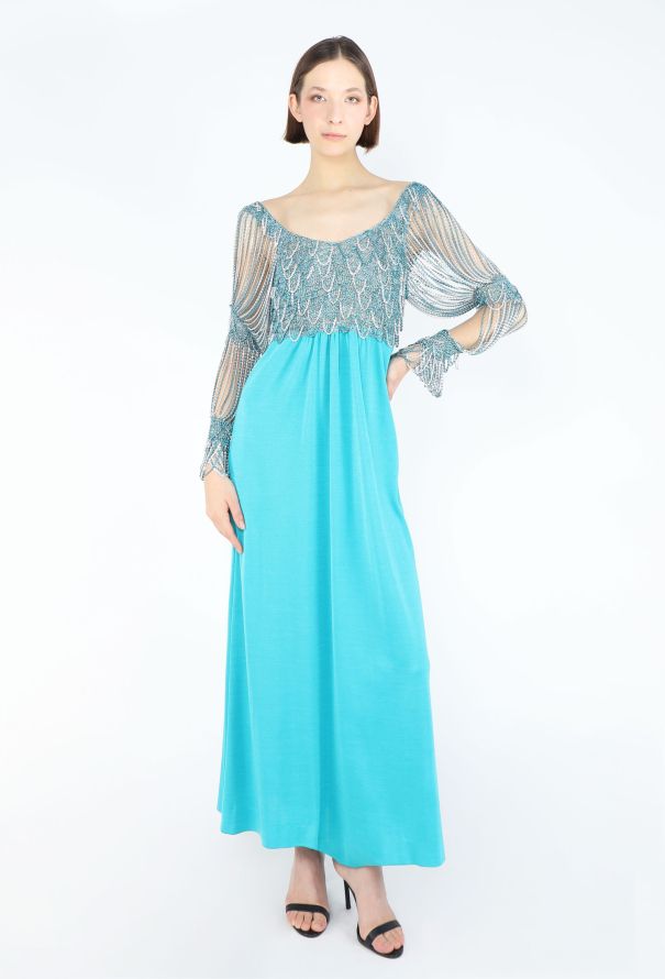 Azzaro COLLECTOR 1971 Chainmail Jersey Gown - 1