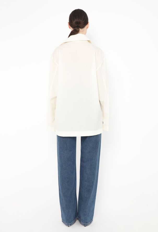 The Row 2023 Rigel Crêpe Shirt - 4 The Row 2023 Rigel Crêpe Shirt - 4