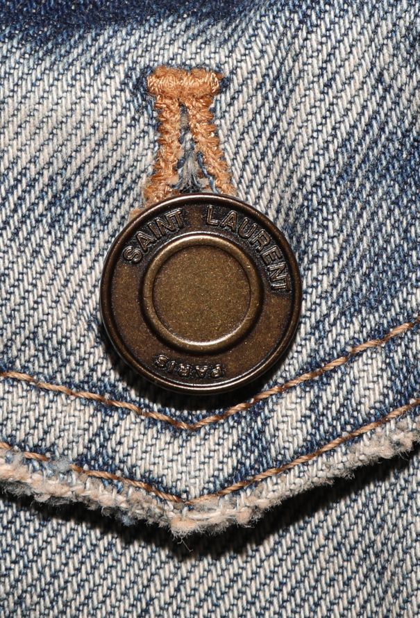 Saint Laurent 2019 Stone-Washed Denim Jacket - 6