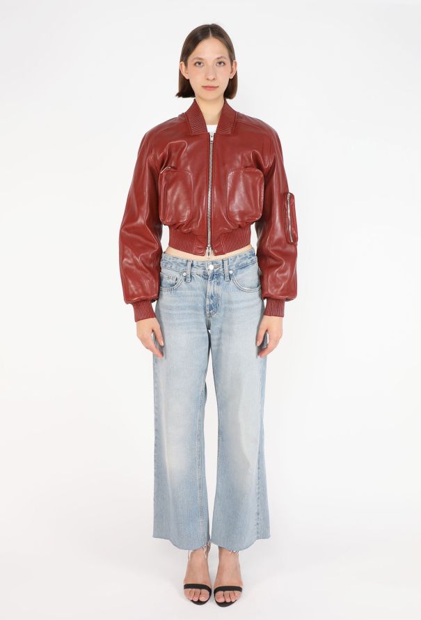 Phoebe Philo Lambskin Ribbed Bomber Jacket, 2025 - 3