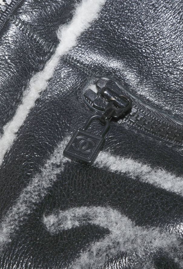 Chanel Fall 2008 'CC' Shearling Hooded Jacket - 11