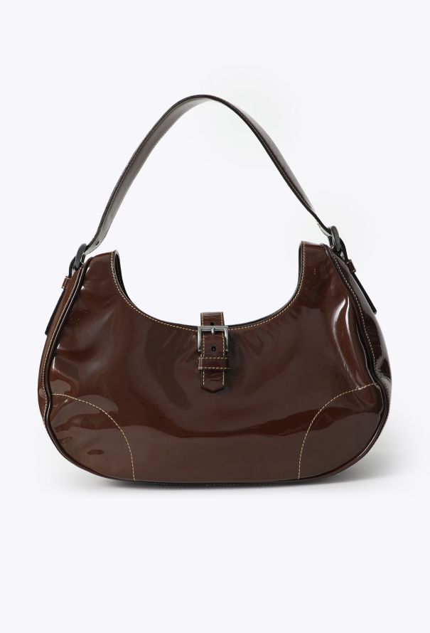 Prada Vintage Patent Shoulder Bag - 1