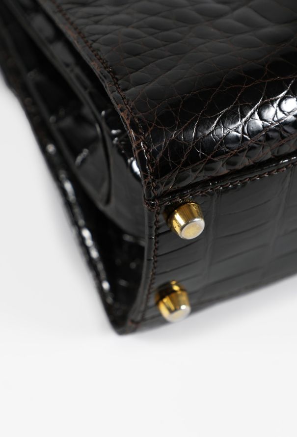 Gucci Vintage Crocodile Leather Bag - 8