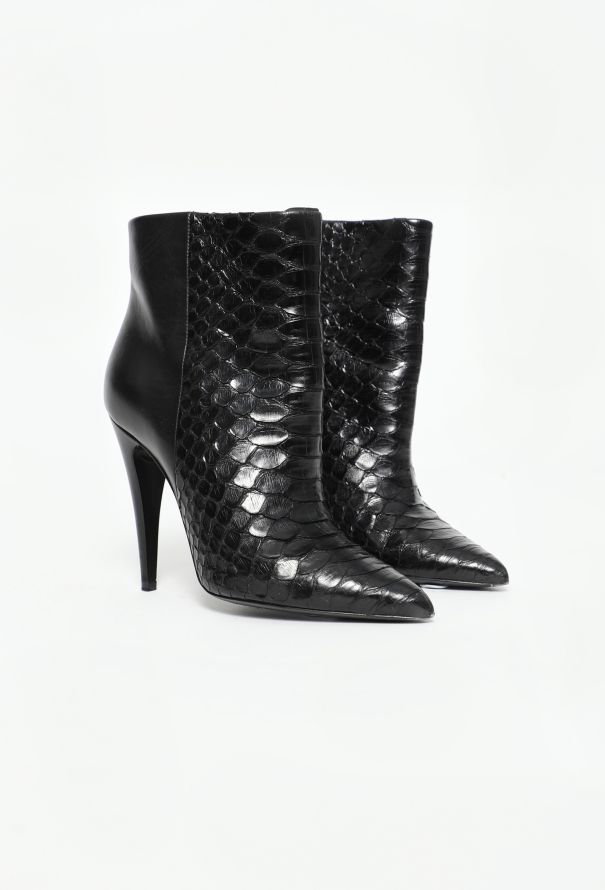 Saint Laurent 2019 Python Ankle Boots - 2 Saint Laurent 2019 Python Ankle Boots - 2