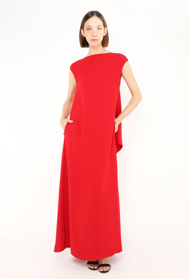 Valentino 2019 Cascading Cape Gown - 5