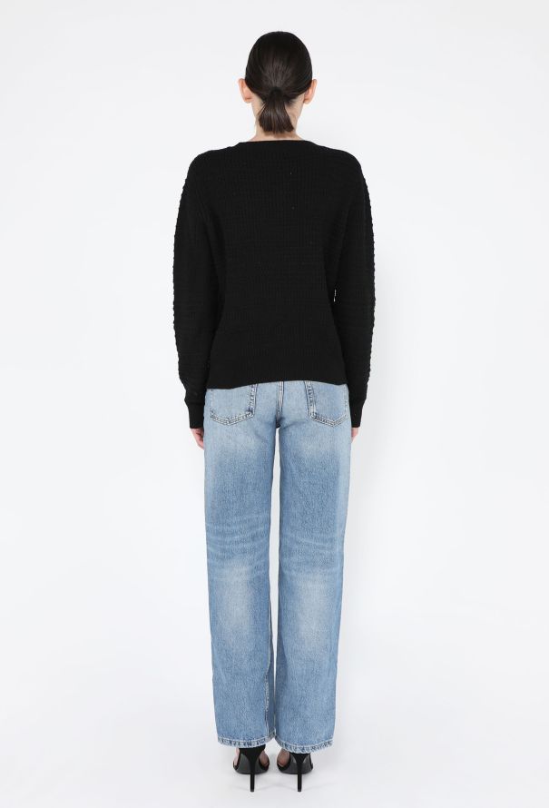 Chanel Coco Neige Embellished Knit Sweater, 2018 - 4