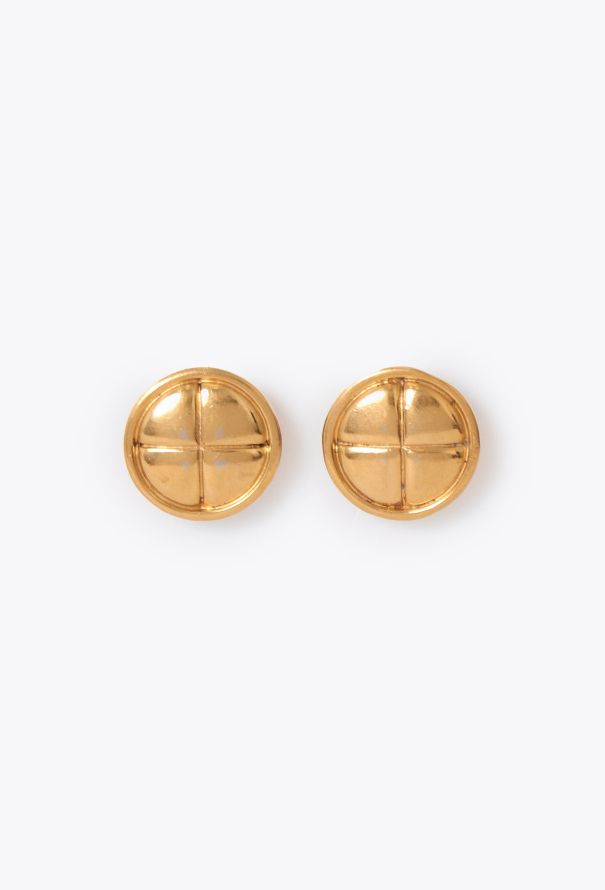 Chanel Vintage Quilted Clip Earrings - 1