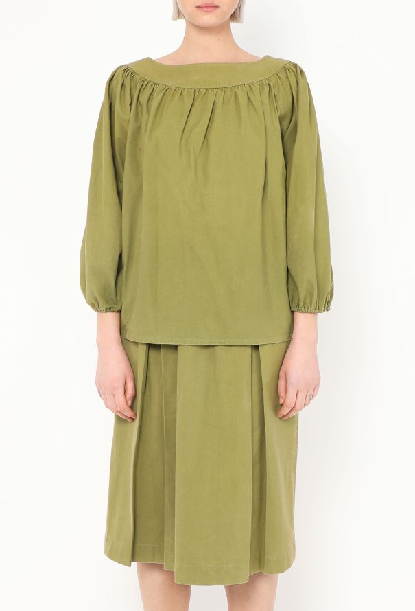 Saint Laurent Late '70s Belted Peasant Ensemble - 5 Saint Laurent Late '70s Belted Peasant Ensemble - 5