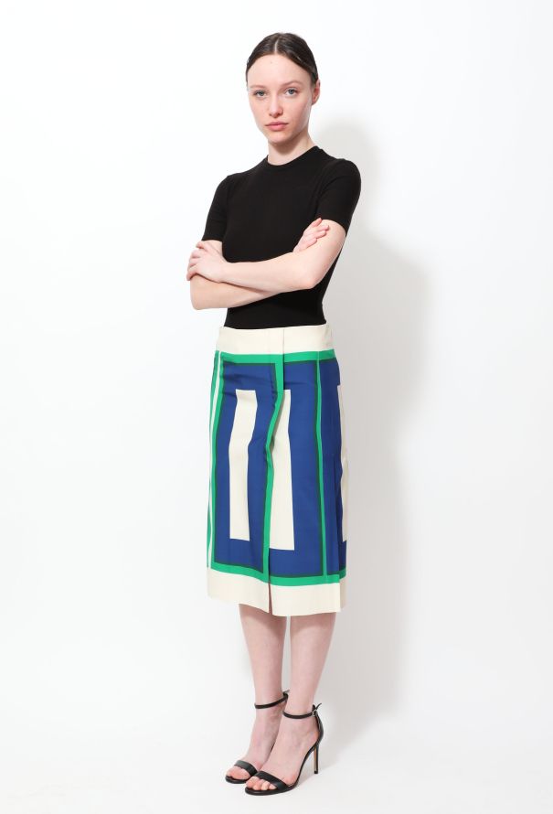 Céline S/S 2011 Geometric Printed Skirt - 5