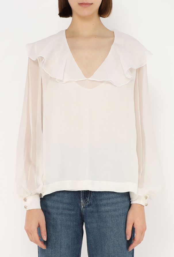 Chanel 2019 Layered Chiffon Blouse - 1