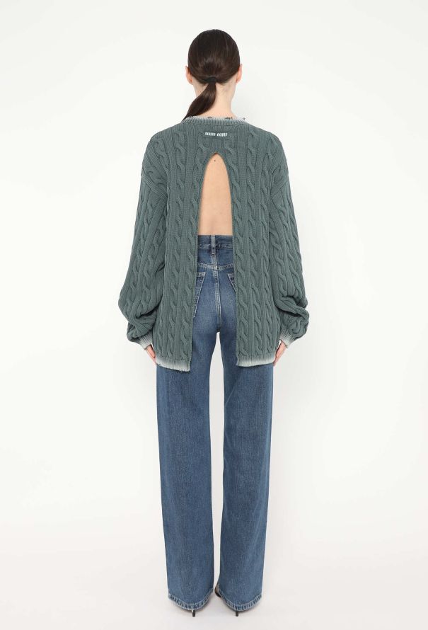 Miu Miu S/S 2022 Cable-Knit Sweater - 5