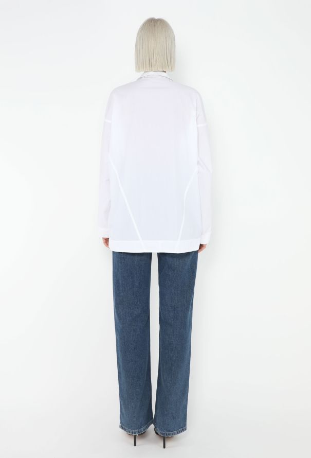 Céline 2016 Asymmetrical Poplin Shirt - 4