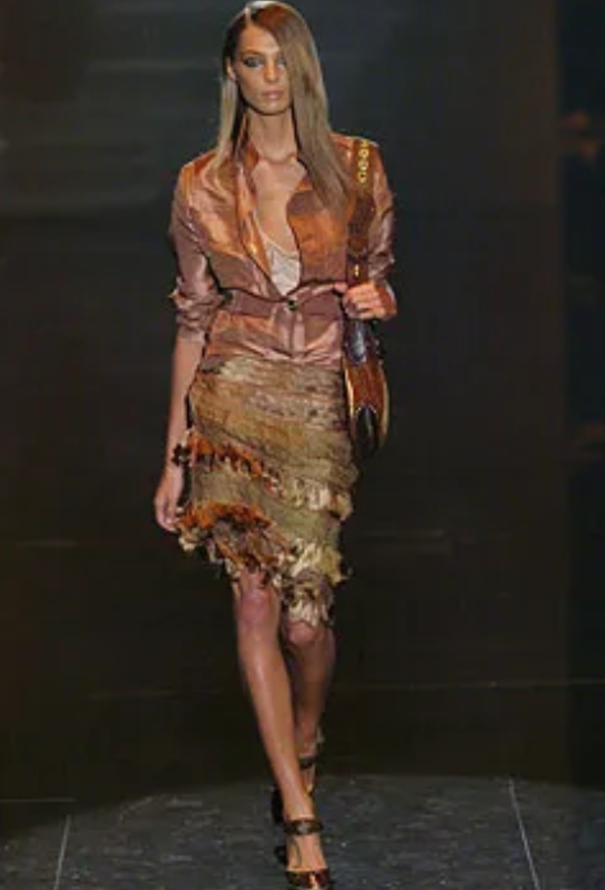 Gucci S/S 2005 Silk Tassel Skirt - 2