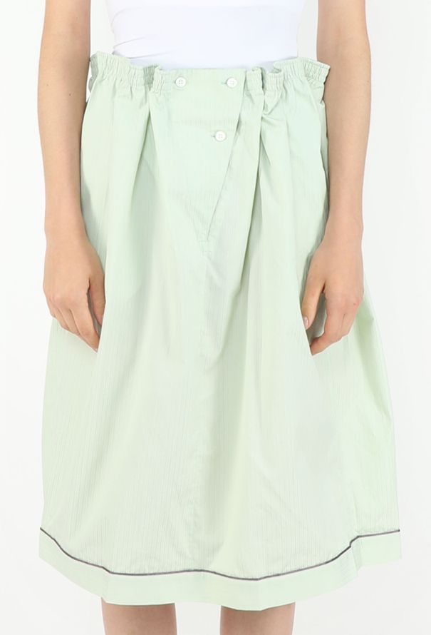 Prada F/W 2025 Ruched Cotton Skirt - 3